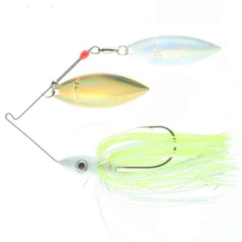 Nichols Lures Pulsator Spinnerbait 12 White And Chartreuse Hologram Anythingz