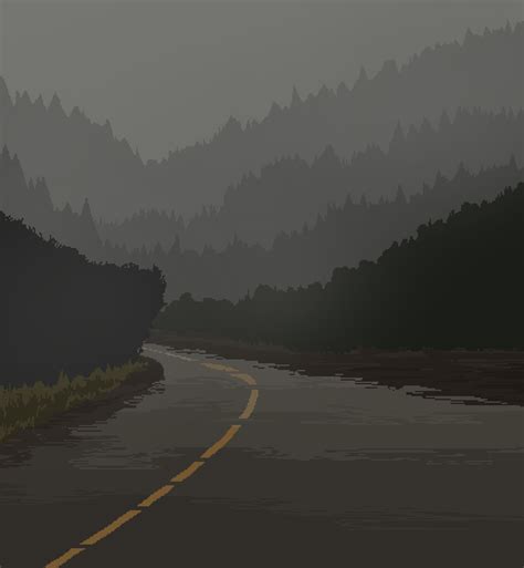 Cold And Empty Road Pixel Art Rpixelart