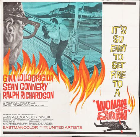 Woman Of Straw 1964 12945 Movie Poster Original Us Six Sheet 81x81 Sean Ebay