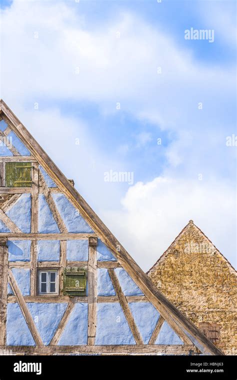 Details Of Medieval German Gable Roofs Stock Photo Alamy