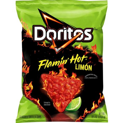 Doritos Flamin Hot Limon Flavored Tortilla Chips 975 Oz Bag
