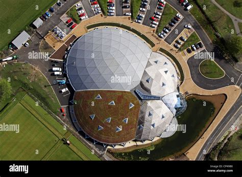 Aerial View Of The Pods Leisure Centre Scunthorpe Stock Photo Alamy