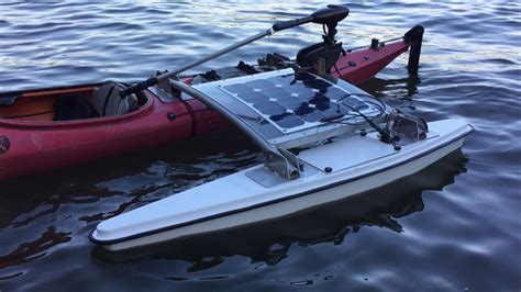 Float Test Of Solar Powered Outrigger Youtube