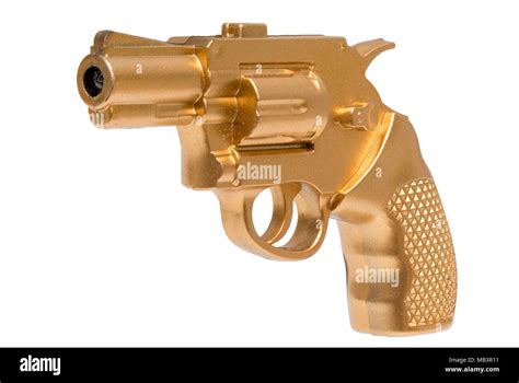 Golden Toy Gun Stock Photo Alamy