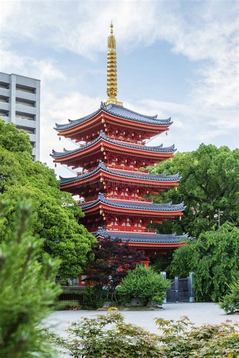 Beautiful Ancient Japanese Pagoda Stock Image Image Of Historic