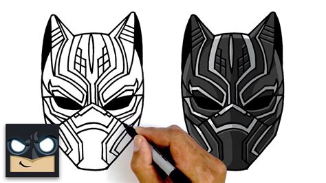 How To Draw Black Panther The Avengers Youtube