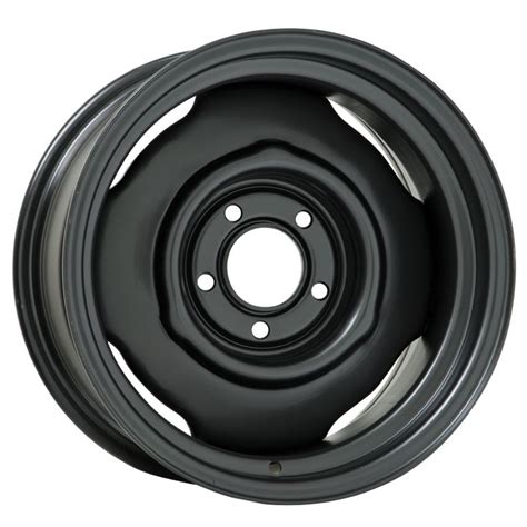 15x6 Oe Chrysler Black 5x4 Bolt 375 Backspace Black Wheels