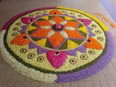 There are several patterns and colours. Onam Pookalam Designs,Wallpapers,Greetings (Rangoli ...