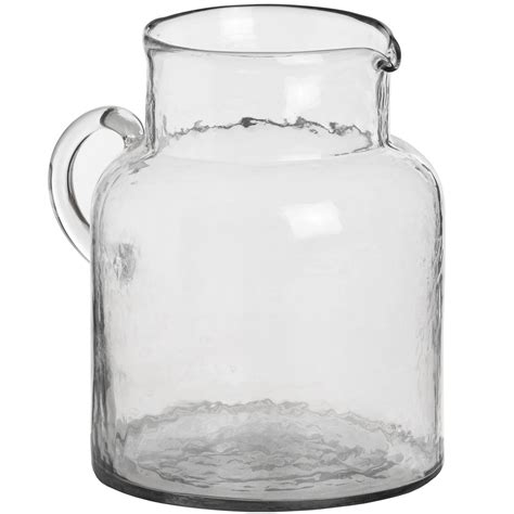 Vintage Hammered Glass Display Jug Glass Jug Glass Bulb Vase