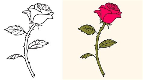Https://tommynaija.com/draw/how To Draw A Rose With Stem