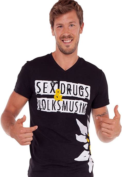 herren trachten shirt marjo sex drugs und volksmusik von hangowear größen m farben schwarz