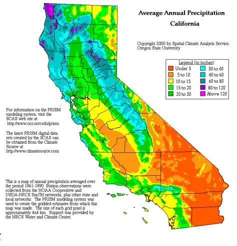 California Map Temperature