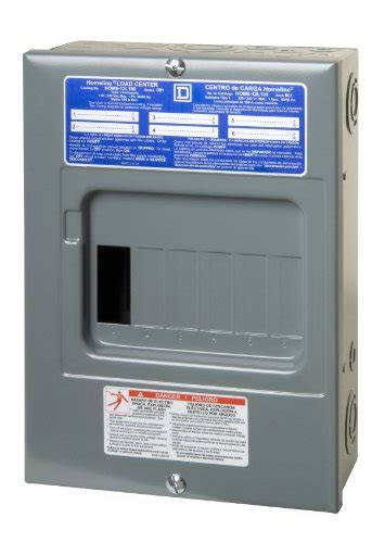 Square D Hom612l100scp Homeline Load Center With Cover 100 Amp Fixed