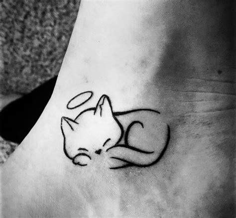 Angel Cat Tattoo Cat Simple Tattoos Simple Tattoos Momcanvas