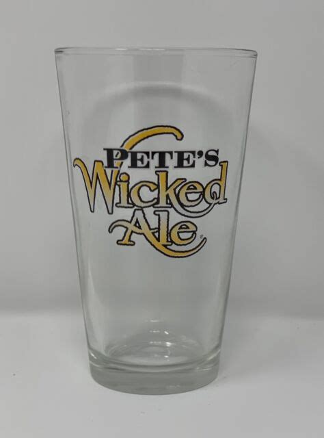 Petes Wicked Ale Pint Glass Ebay