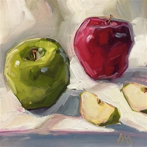 Daily Paintworks Dancing Apples Original Fine Art For Sale