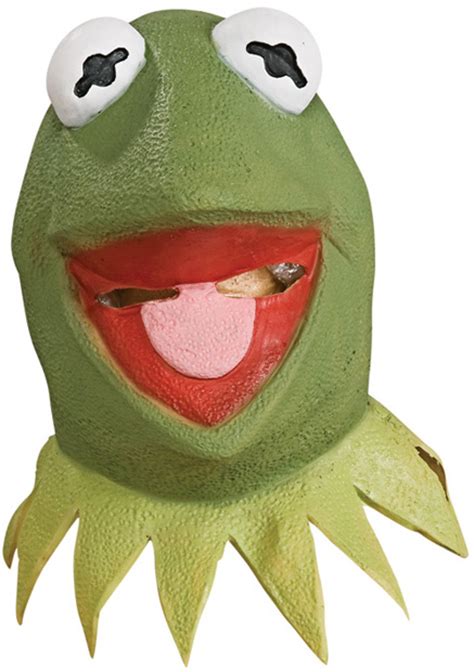 The Muppets Deluxe Kermit The Frog Latex Mask Green