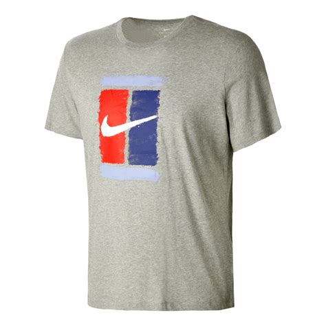 buy-nike-court-t-shirt-men-dark-grey,-multicoloured-online-tennis-point