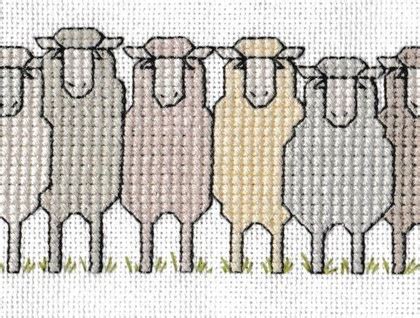 Abc of sheep (chart (special)) product no: New Zealand Sheep Cross Stitch pattern | Felt