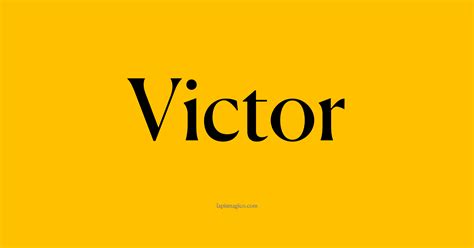 Apelidos Para O Nome Victor