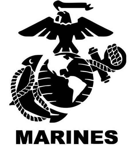 Marine Corps Decal For Cars Usmc Ts Military Decals Marine Ts