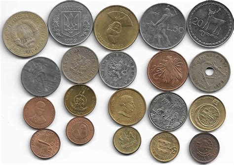 World 20 Different Country Coins Kb Coins And Currencies
