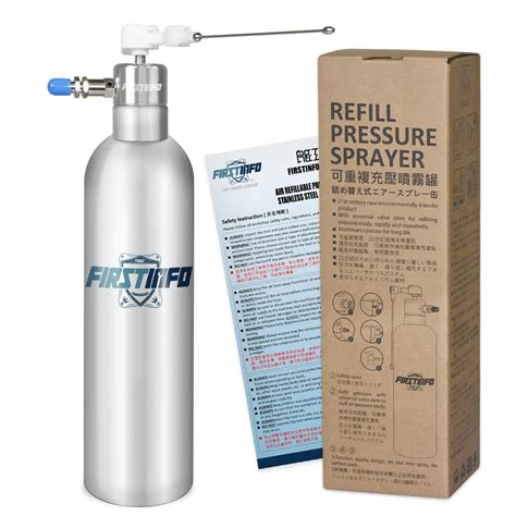 Firstinfo Aerosol Refillable Fluid Oil Pressure Storage Sprayer Can