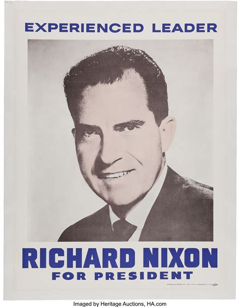 richard nixon 1960 campaign poster political posters and lot 48456 heritage auctions