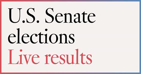 2020 Us Senate Races Live Results Los Angeles Times