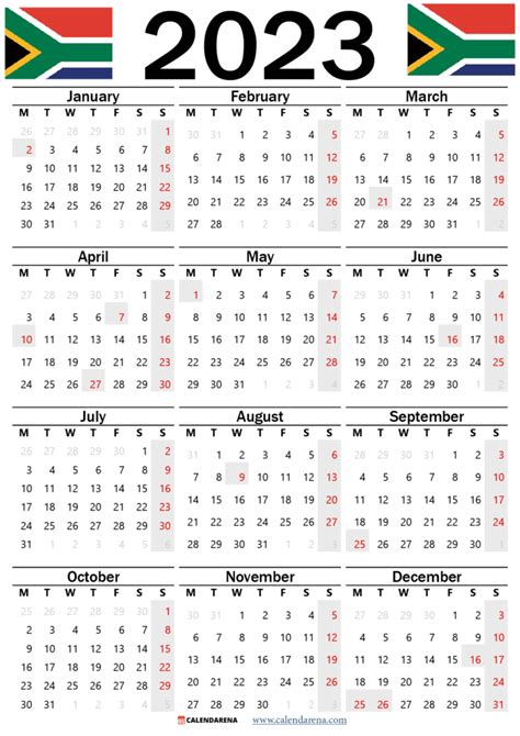 2023 Holidays South Africa Get Calendar 2023 Update