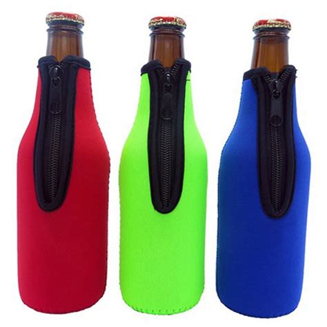 Cheers Ml Zip Beer Bottle Sleeves Holder Thick Home Bar Neoprene
