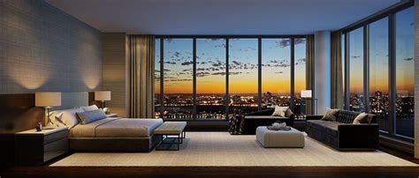 Lavish Bedroom Of The Residence At One Riverside Park With New York
