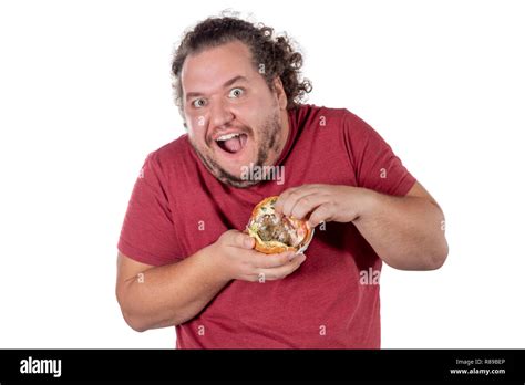 Funny Man Eating Hamburger Hi Res Stock Photography And Images Alamy