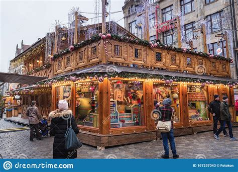 Christmas Market In Wroclaw Editorial Stock Photo Image Of