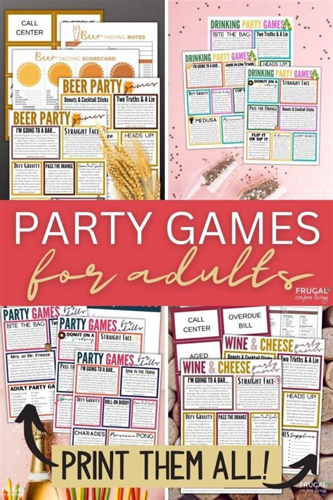 100 Fun Adult Party Games Download Print Play Instantly