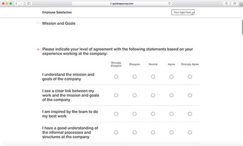 Here's a list of all the customer satisfaction survey templates available with zoho survey. Employee Satisfaction Survey Template & Questions ...