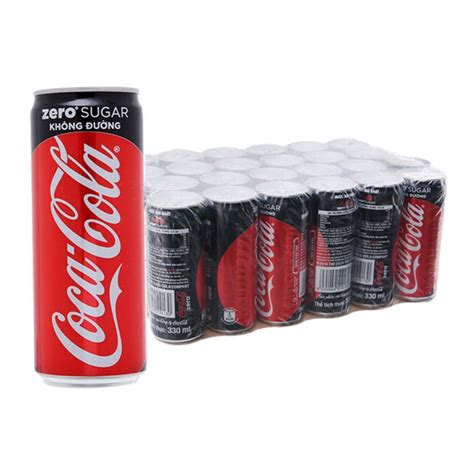 Thùng Nước Ngọt Coca Cola Zero Thùng 24 Lon X 330ml Holcim Kênh Xây