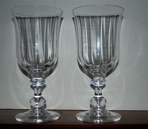 Crystal Water Goblets Wine Glasses Wedding Set Of By Capecodgypsy