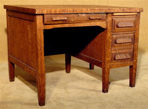 It's easy to get exactly the stain you're looking for. Wooden 4-drawer Desk. Circa 1940s X2