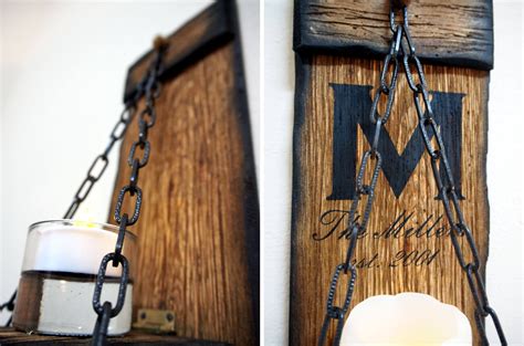 Rustic Candle Sconces Set Of 2 Primitive Country Home Etsy Canada