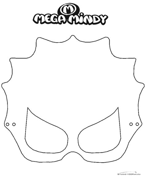 Heb je een leuke kleurplaat gevonden? Maskers: kleurplaten, mega-mindy | Superheld maskers ...