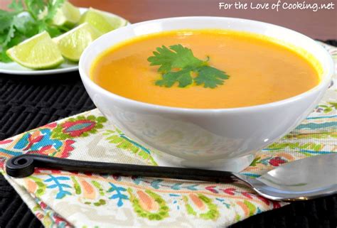 Curried Carrot And Coconut Soup For The Love Of Cooking
