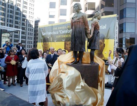‘comfort women statue unveiled in sf chinatown