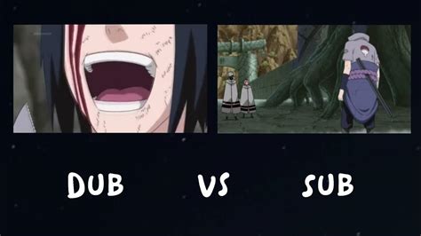 Sasukes Evil Laugh Dub Vs Sub Youtube