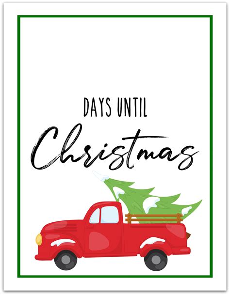 Christmas Countdown Printable Extreme Couponing Mom