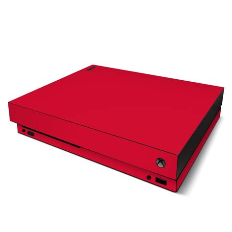 Xbox One X Console Skin Solid Red Sticker Decal Wrap Ebay