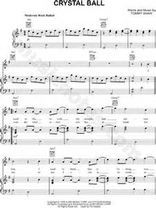 Styx Crystal Ball Sheet Music In G Major Transposable Download