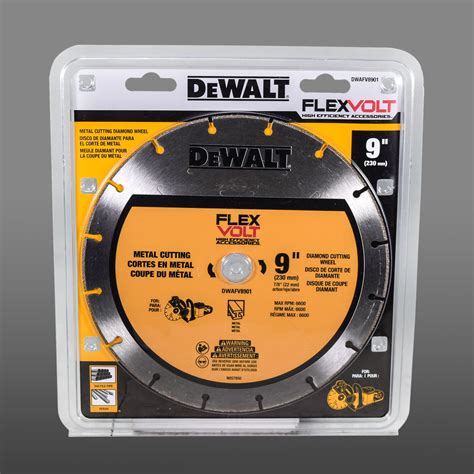 Dewalt Dwafv8901 Flexvolt 9 Metal Cutting Diamond Wheel