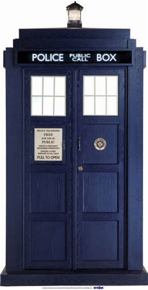 Lifesize Cardboard Cutout Of The Tardis Bbc Doctor Who Dr Who Dr