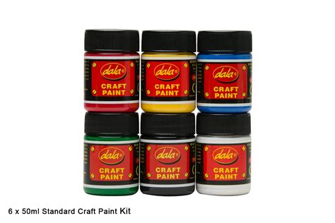 Craft Paint Standard 6 X 50ml Kit Dala